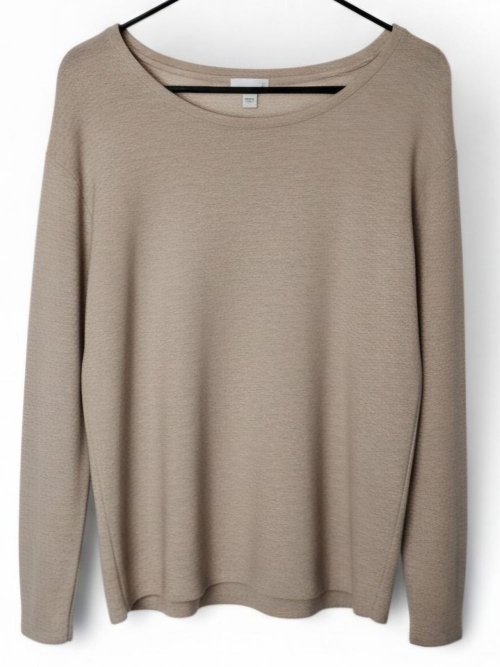 Women's Lightweight Scoop Neck Sweater - Taupe
